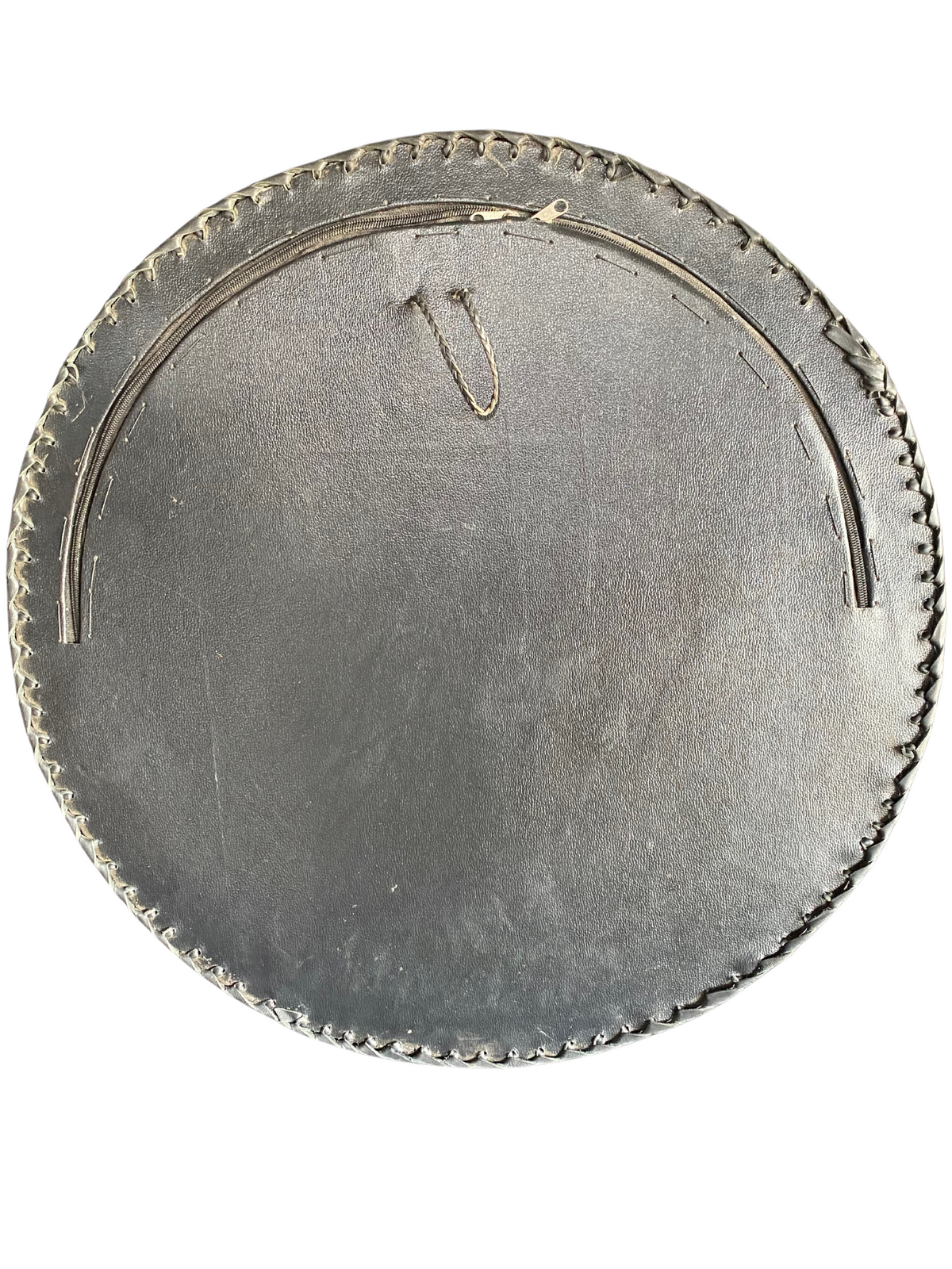 22 Inch African Beaded-Leather Mirror Holder